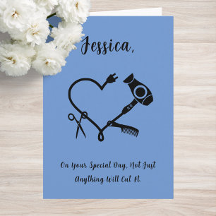 Tarjeta de cumpleaños para peluquero