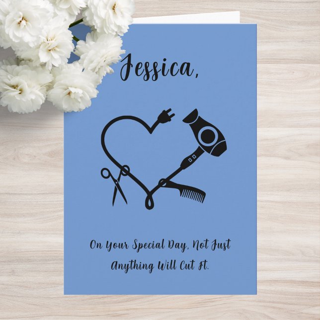 Tarjeta de cumpleaños para peluquero (Subido por el creador)