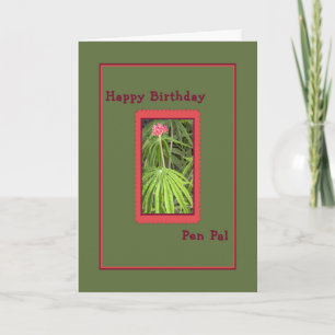 Tarjeta de cumpleaños para Pen Pal
