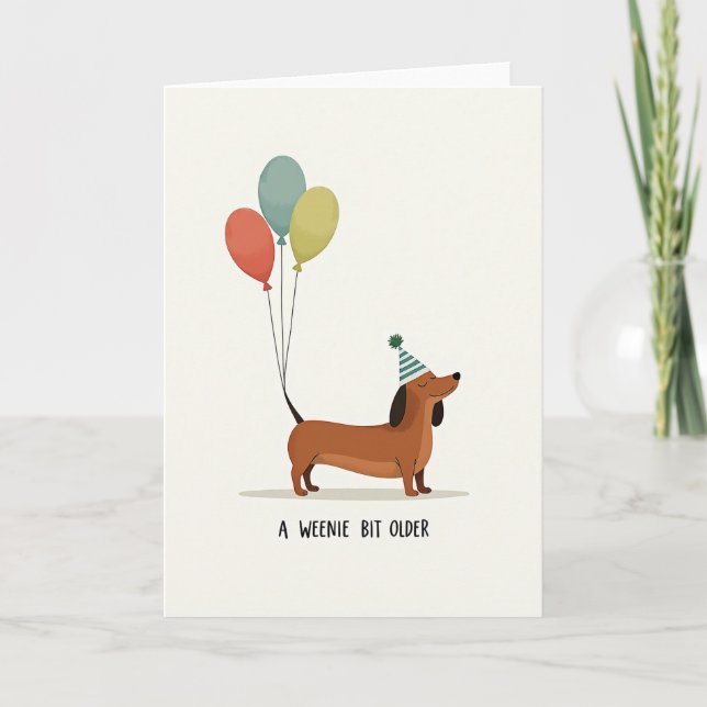 Tarjeta de cumpleaños para perro con sombrero a ra (Anverso)