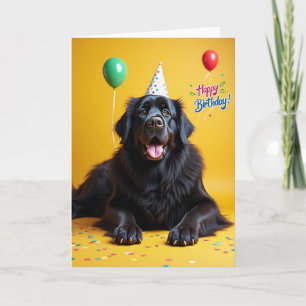 Tarjeta de cumpleaños para perro majestuoso