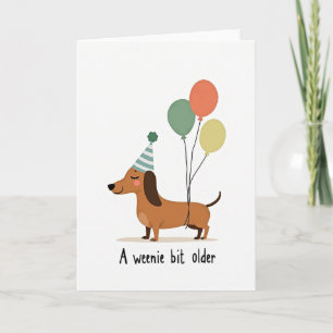 Tarjeta de cumpleaños para perro marrón
