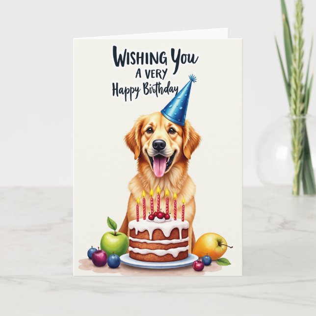 Tarjeta de cumpleaños para perros (Anverso)