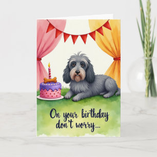 Tarjeta de cumpleaños para perros dulces