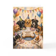 Tarjeta de cumpleaños para perros Happy Barkday | 