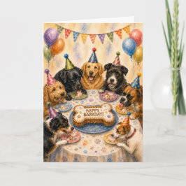 Tarjeta de cumpleaños para perros Happy Barkday |