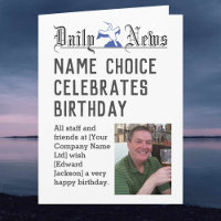 Tarjeta de cumpleaños para personalizar con elecci