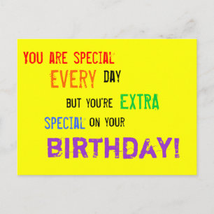 Tarjeta de cumpleaños para personas especiales