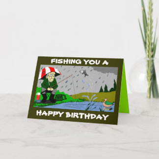 TARJETA DE CUMPLEAÑOS PARA PESCADORES