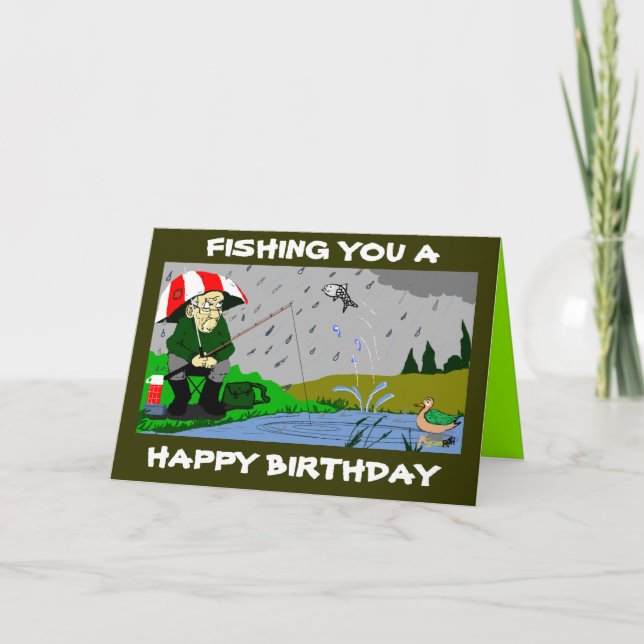 TARJETA DE CUMPLEAÑOS PARA PESCADORES (Anverso)