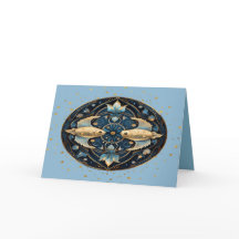 Tarjeta de cumpleaños para Pisces del 19 al 20 de