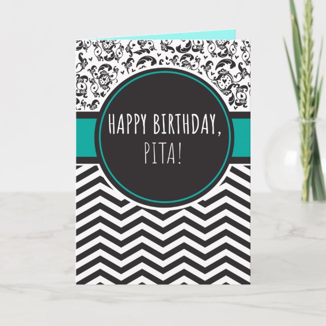 Tarjeta de cumpleaños para Pita (Anverso)