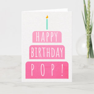 Tarjeta de cumpleaños para Pop