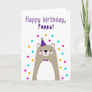 Tarjeta de cumpleaños para Poppa
