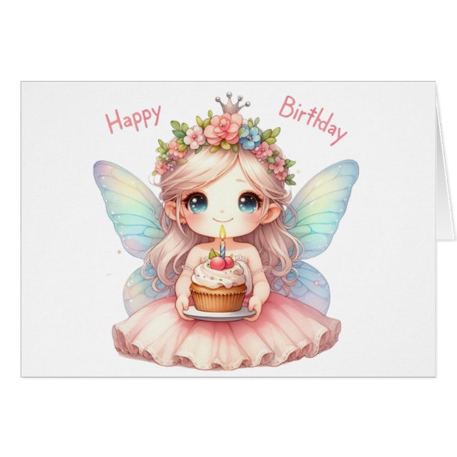 Tarjeta de cumpleaños para productos lácteos (Anverso (Horizontal))