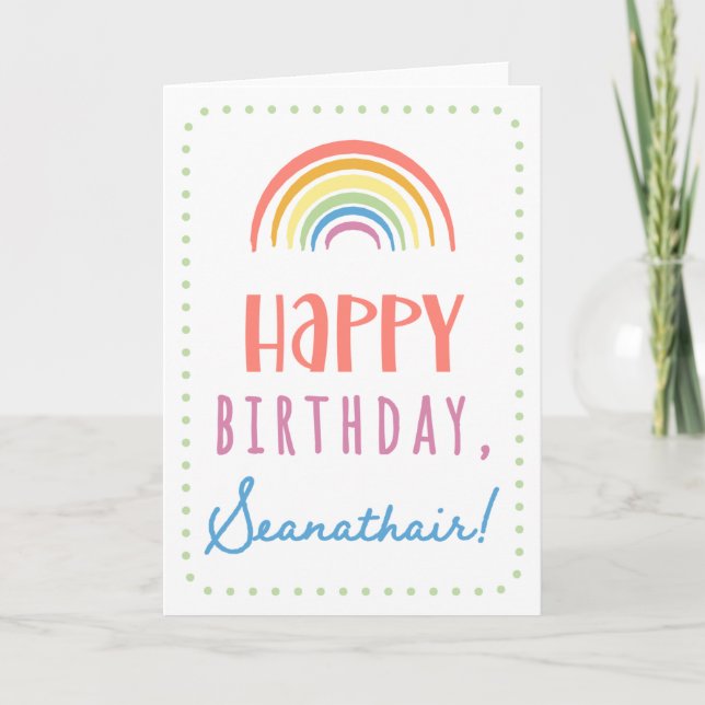 Tarjeta de cumpleaños para Seanathair (Anverso)