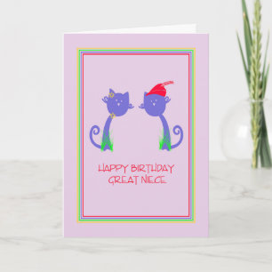Tarjeta de cumpleaños para sobrina nieta