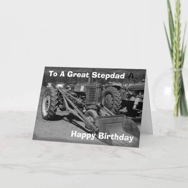 Tarjeta De Cumpleaños Para Stepdad (Anverso)
