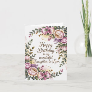 Tarjeta de cumpleaños para su cuñada