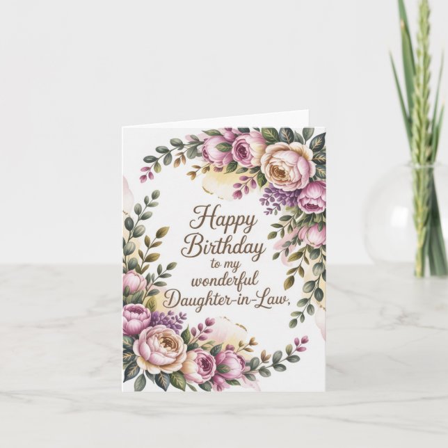 Tarjeta de cumpleaños para su cuñada (Anverso)