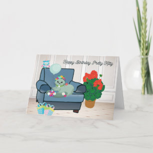 Tarjeta de cumpleaños para su gato