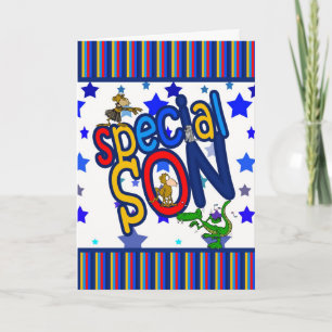 Tarjeta de cumpleaños para su hijo, hijo especial