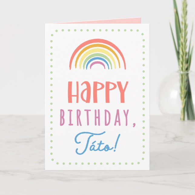 Tarjeta de cumpleaños para Táto (Anverso)