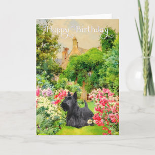 Tarjeta de cumpleaños para Terrier Escocés