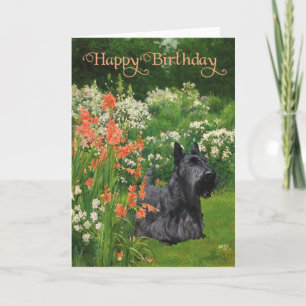 Tarjeta de cumpleaños para Terrier Escocés