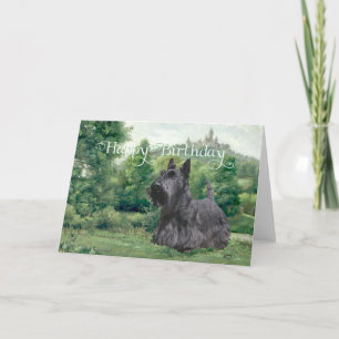 Tarjeta de cumpleaños para Terrier Escocés