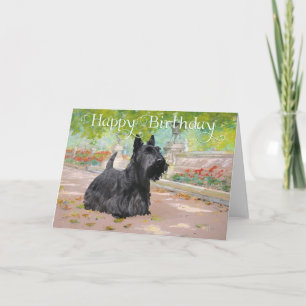 Tarjeta de cumpleaños para Terrier Escocés