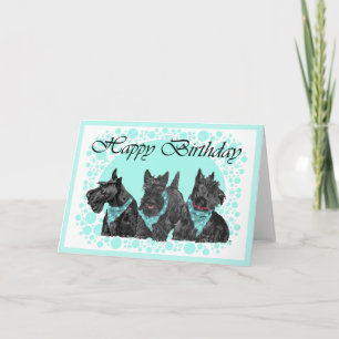 Tarjeta de cumpleaños para Terrier Escocés