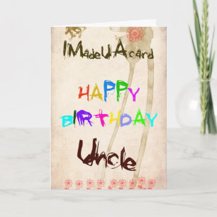 Tarjeta de cumpleaños para tío