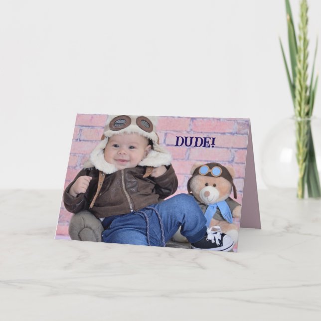 TARJETA DE CUMPLEAÑOS PARA TÍO GENIAL (Anverso)