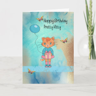 Tarjeta de cumpleaños para tu Kitty