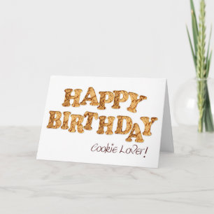 Tarjeta de cumpleaños para un amante de cookies