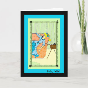 Tarjeta de cumpleaños para un cumpleaños de moda a