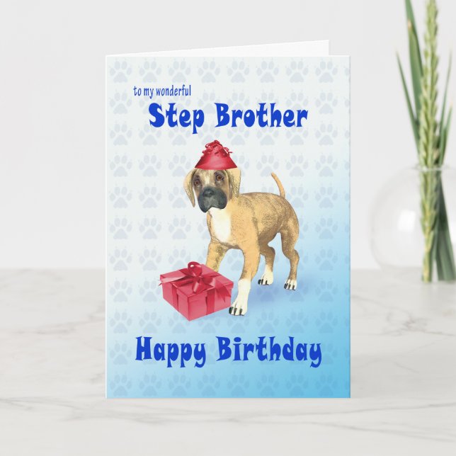 Tarjeta de cumpleaños para un hermano con un cacho (Anverso)