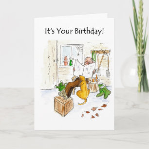 Tarjeta de cumpleaños para un hombre mayor