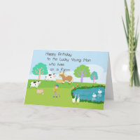 Tarjeta de cumpleaños para un joven que vive en un