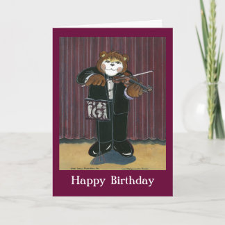 Tarjeta de cumpleaños para un músico
