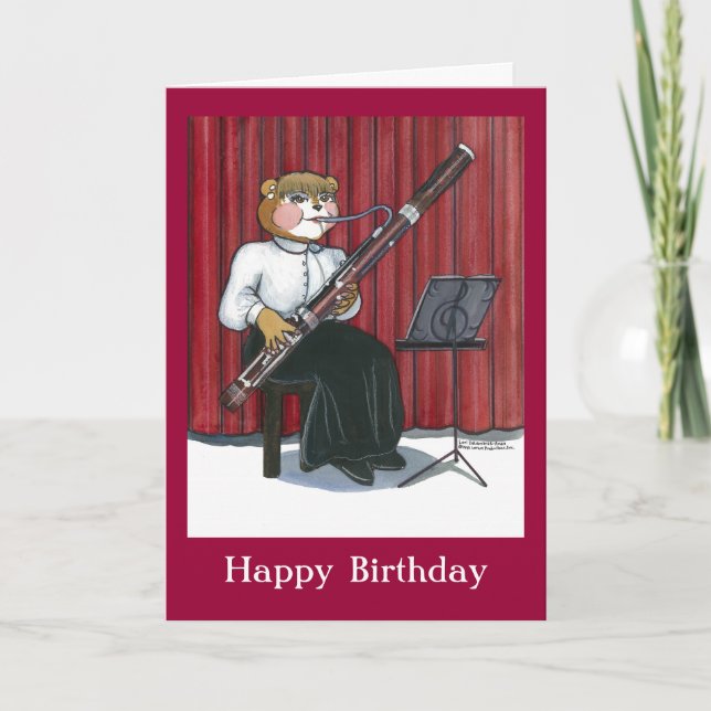 Tarjeta de cumpleaños para un músico (Anverso)