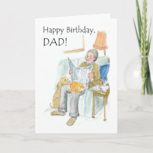 Tarjeta de cumpleaños para un padre