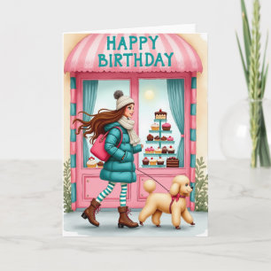 Tarjeta de cumpleaños para un paseo caprichoso