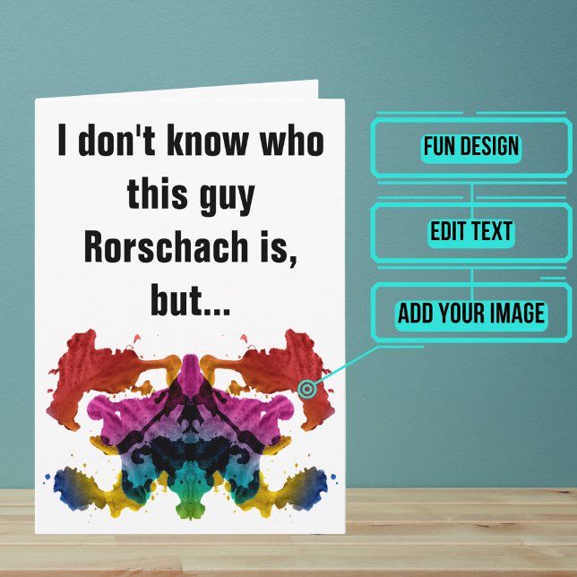 Tarjeta de cumpleaños para un psicólogo o psiquiat (This makes for the perfect card for that talented psychologist or psychiatrist friend of yours.)