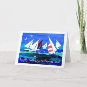 Tarjeta de cumpleaños para un suegro - Vela