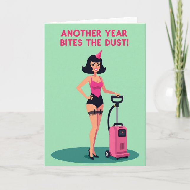 Tarjeta de cumpleaños para una dama de fiesta (Anverso)