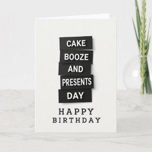 Tarjeta de cumpleaños para una fiesta atrevida