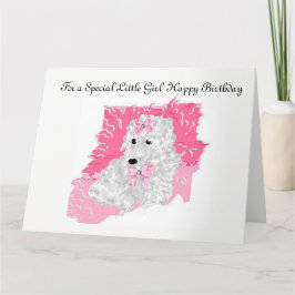 Tarjeta de cumpleaños para una niña pequeña