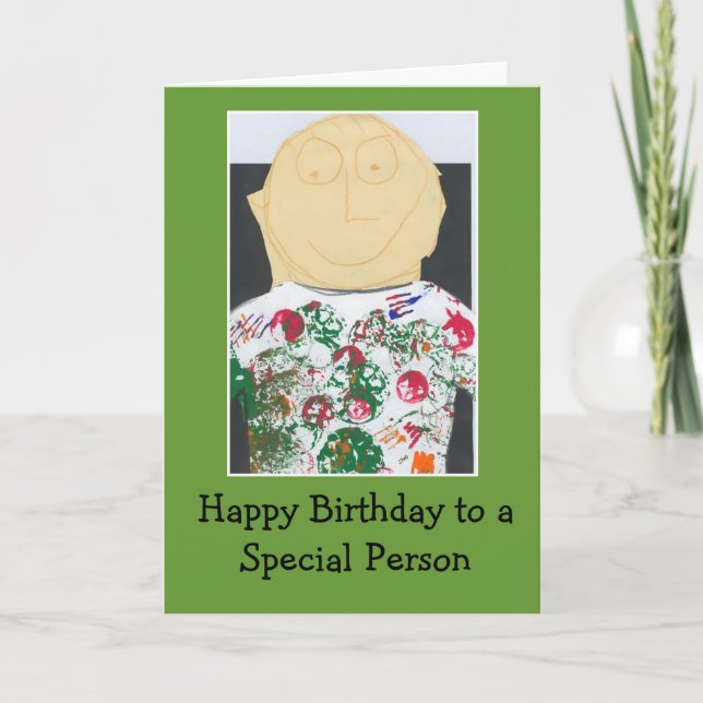 Tarjeta de cumpleaños para una persona especial (Anverso)